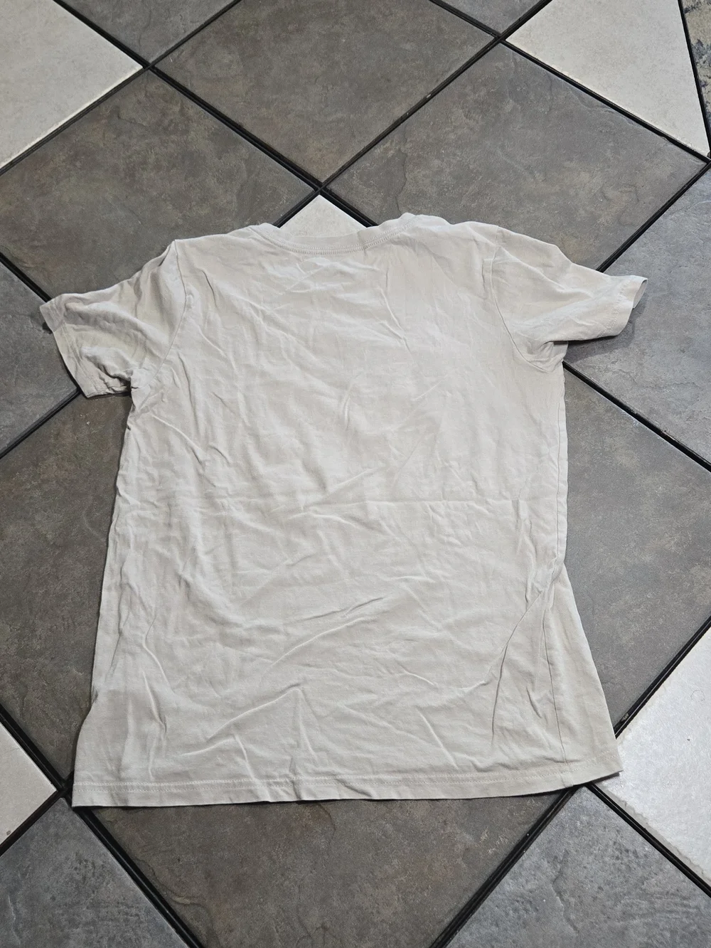 Adidas Outdoor League Graphic T-Shirt Boys Large 14/16 Tan Green Sports Tee